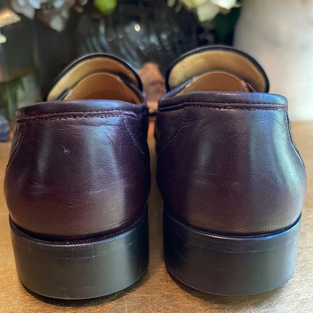 Bally Parawet Burgundy Leather Loafers